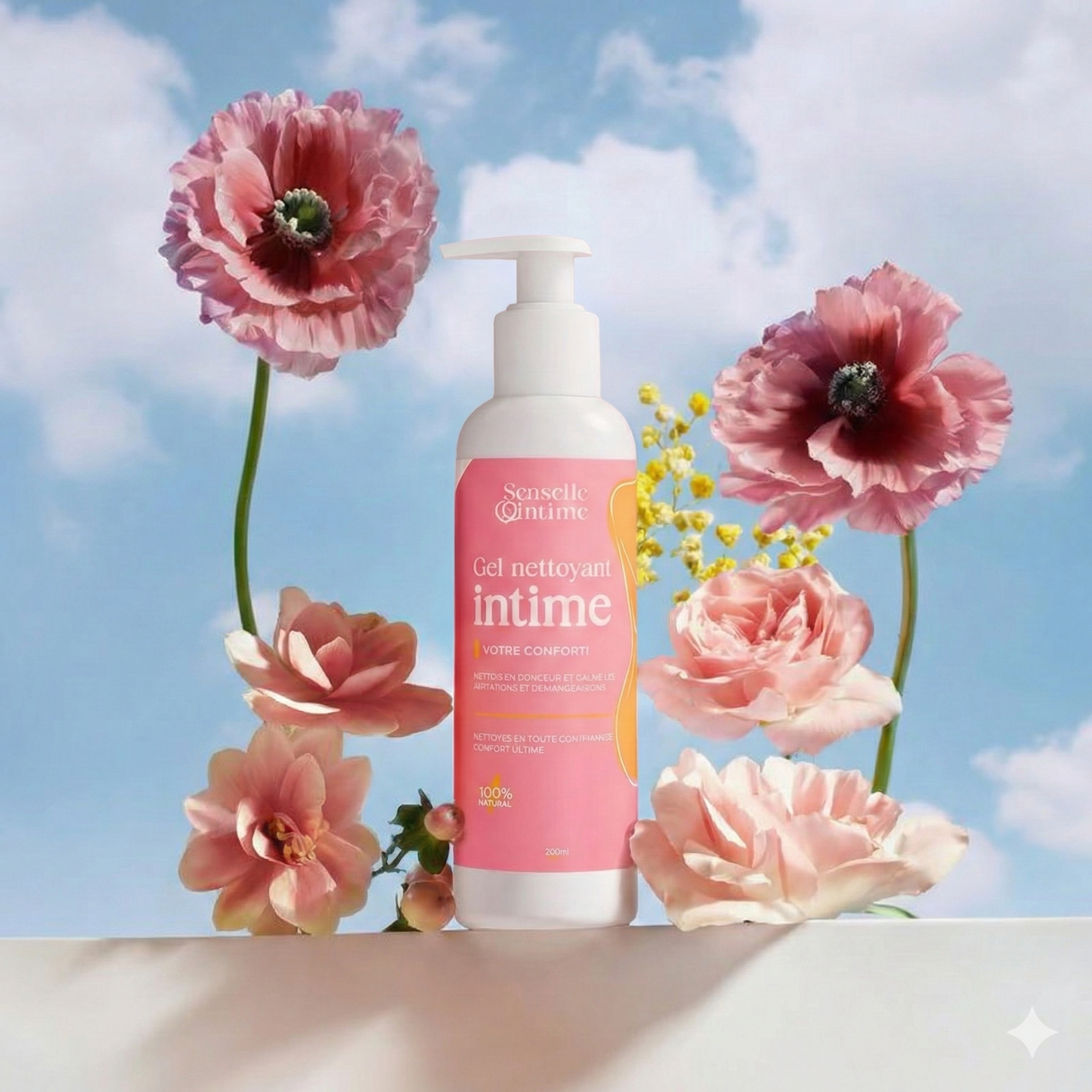 Gel nettoyant intime